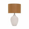 Pauleen 48231 Timber Glow Tischleuchte max. 20 Watt Beige, Weiß Bambus, Keramik E27