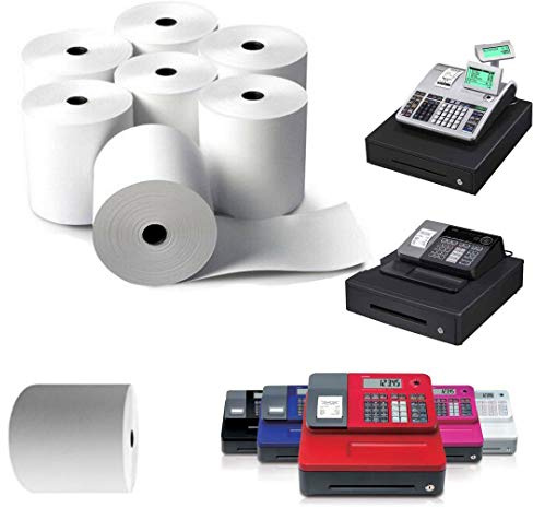 CASIO, Sharp, Samsung, SAM 4 Cash Register 57MM X 57MM X 12.7MM BPA Free Thermal Rolls BPA BPS Free Credit Card Machine Rolls Thermal Till Rolls (10)