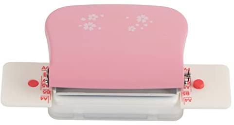 Binding Machine for Home,Comb Binding Machine, Mini Binding Machine, Manual Binding Machines Multipurpose 6 Holes Cinch Book Binding Machine for Home Office(pink)
