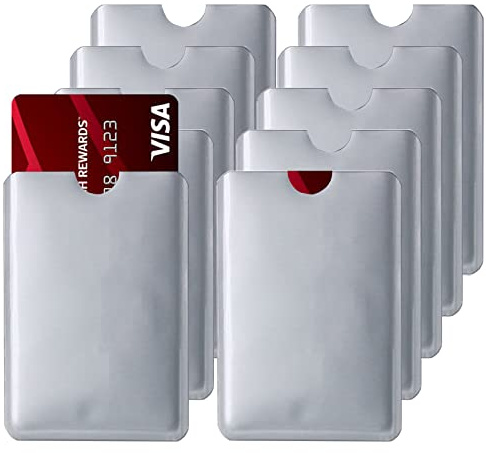 RFID Blocking Sleeves - RFID Card Holder Credit Card Protector for Identity Theft Protection (20)