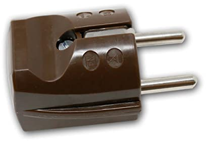 world-trading-net - spina marrone standard con contatto di protezione, 250V / 16A