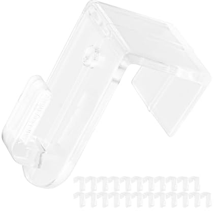 Your Day Mate Ganci per finestre da appendere, 24 pz, trasparenti, ganci decorativi per ante di spessore da 12 a 17 mm, clip per finestre per luci fiabesche, ciondoli decorativi trasparenti