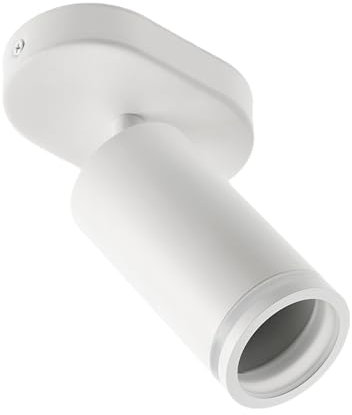 GTV - Deckenleuchte SOLIS | Schwenkbar 1*GU10 | Deckenstrahler 1 Flammig Weiss, Deckenlampe Wandstrahler Drehbar, Spotlight Lampe Deckenspots für Küche, Schlafzimmer, Wohnzimmer (Ohne Leuchtmittel)
