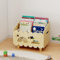 DUHARS Kinder Bücherregal Holz, Montessori Bücherregal Kinder, Bücherkiste Kinder für Leseecke, Babyzimmer, Kinderbücherregal, Bücherbank, Spielzeug Organizer Kinder Regal Kinderzimmer Aufbewahrung