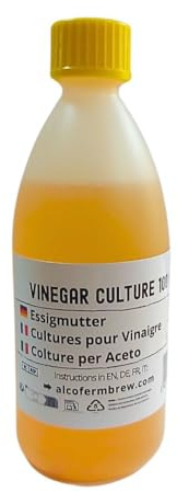 Madre de Vinagre 100 ml | Bacterias Acéticas para Fermentación | Cultivo de Vinagre Casero | Acetobacter Starter
