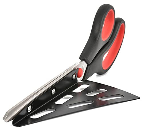 Packool Ciseaux à pizza en acier inoxydable avec spatule amovible