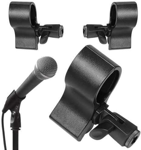Sujetador De Micrófono - Accesorios para Micrófono Juego de 3 Piezas - Montaje Portátil Antideslizante Brazo Extensible Para Grabación Transmisión Entrevista Estudio