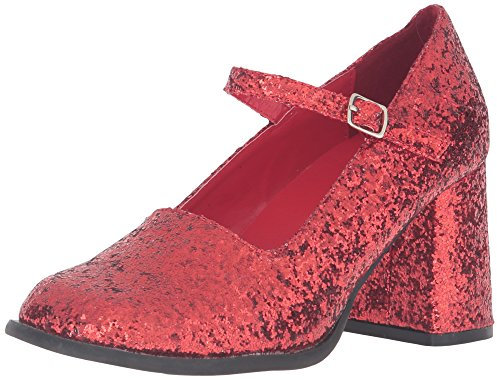 Ellie Shoes Women's 300-eden-g Platform Pump, Red Glitter, 7 UK