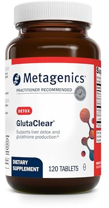 Metagenics GlutaClear - Advanced Glutathione Support* - with 750 mg Niacinamide, Vitamin C, Selenium & Broccoli Seed Extract - Potent Antioxidant & Detox Support* - Non-GMO, Gluten-Free - 120 Tablets