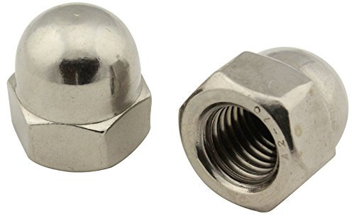 Hutmuttern (hohe Form) - M6 - (25 Stück) - DIN 1587 - Sechskant-Hutmuttern - Edelstahl A2 (V2A) - SC1587 | SC-Normteile