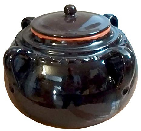 Sopera de terracota con mango de Colì Linea Bruna, 20 cm de diámetro