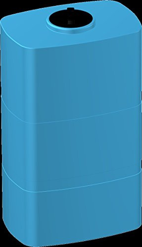 Serbatoio polietilene 5 mm tipo parallelepipedo verticale RINFORZATO - FORI STAMPATI e FILETTATI (500 litri) cisterna box acqua potabile alimenti blu