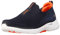 Skechers Herren Go Walk 6 Sneaker, Navy And Orange Textile, 47 EU