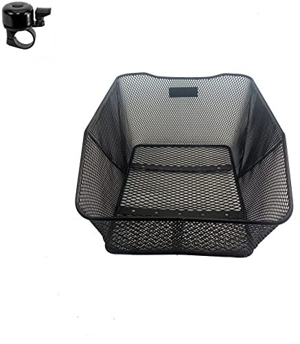 Fahrrad Hinterradkorb Gepäckträgerkorb Schwarz inkl. Fahrradklingel