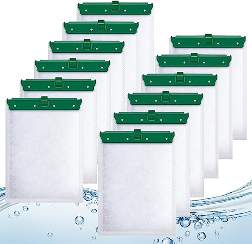 Kucbraly Aquarium Filter Cartridge Compatible with Whisper Bio-Bag Power Filters, 12 Pack Medium Filter Cartridges for Whisper Repto Filter