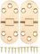 2 Sets Klappbares Klappscharnier, Rostfreies scharniere 180 grad Klappenscharnier aus Messing mit Runder Kante, Vielseitige Tischbeschläge, für Klappbare Schreibtische, Schränke(2.5mm/0.10in)