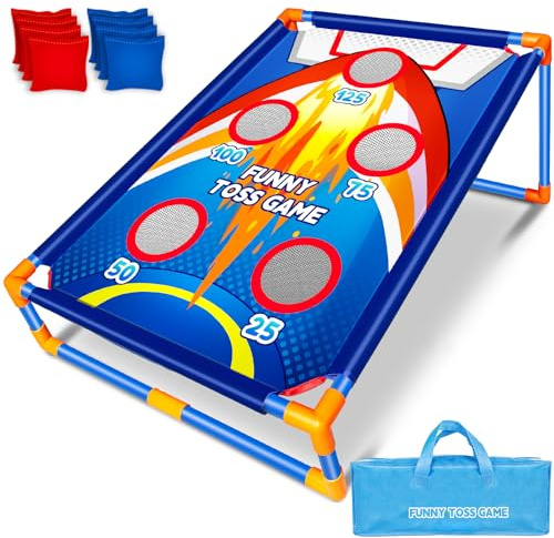 Bean Bag Toss Game for Kids, Ideal Gift for Toys 3-8 Years Old, Outside Toys for 3 4 5 6 7 8+Years Old Boys and Girls, Outdoor Game for Kids,Family Party Game Birthday Christmas Outdoor Activities