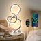 EIDEARAY Nachttischlampe LED,10W Moderne Tischlampe,3 Farbtemperaturen Touch Control stufenlos dimmbare Tischleuchte mit USB-Anschlüssen, für Schlafzimmer Wohnzimmer Büro(Silber)