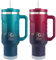BOGI 40oz Tumbler with Straw and Lid,Leakproof Travel Mug with Handle,Double Walled Stainless Steel Tumbler with 2 in 1 Air Tight Lid,Reusable Insulated Cup for Cold and Hot Drinks Idea Gifts