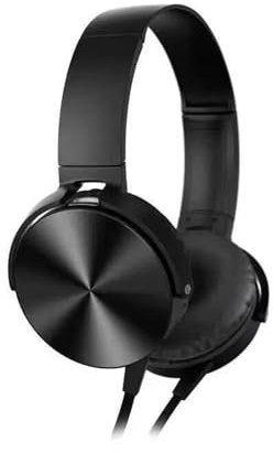 On-Ear Overhead Wired Headphones, 3.5mm Foldable Lightweigh Headset for PC Laptop Wired Headphones with Clear Voice & Super Light for Office School Home Computer