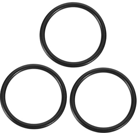 Toyvian 3 Cojines de Goma Negros Almohadillas Decorativas para Cuencos Budistas Paquete de 3 Piezas para Cuencos de Sonido, Ideales para Artistas