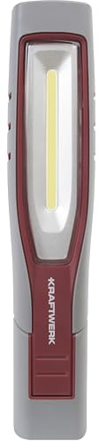 KRAFTWERK LED Arbeitsleuchte | Werkstattlampe LED 700 Lumen | IP65 Wasserdicht | Arbeitsleuchte LED Akku | Arbeitslampe 180° schwenkbar, 3 Magnete & 2 Haken Handlampe Art.: 701.001.008