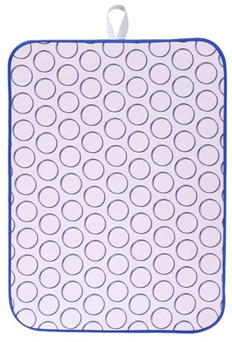 Luxvara Telo Stiro da Tavolo, Coperta per Tappetino da Stiro, Coperta da Stiro Telo Universale, Copertura Alternativa per Asse da Stiro per la Pressatura a Vapore sul Tavolo o sul Letto, 60 x 80 cm