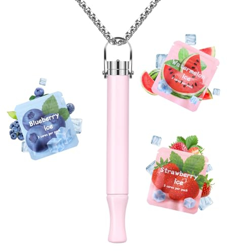 Herramientas Para Dejar De Fumar, CARITATE Verstellbare Collar Dejar de Fumar Ajustable Resistencia sin Nicotina con Fruta Filtro de Sabor