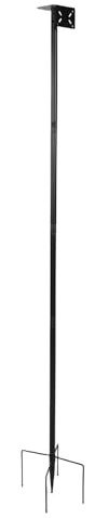 Fdit Poste Ajustable para Comedero de Pájaros, Kit de Montaje de Acero con Base de 5 Puntas y Soportes Superiores y Laterales, 165 Cm de Altura para Alimentar Aves Silvestres.