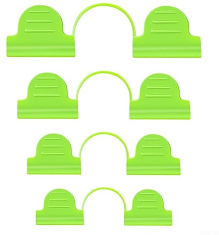 100 Plastic Greenhouse Clamps for Securing Greenhouse Film Shade Cloth Netting with Non Slip Thread for Strong Hold and Long Term Use (5mm)