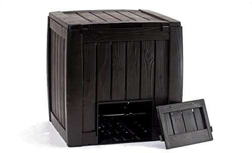 Keter Kunststoff Komposter 320l Farbe, schwarz, Maße: 65x65x75cm, Polypropylen