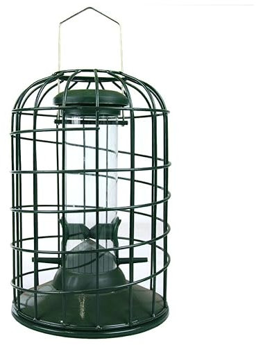 RSPB - Bird Seed Feeder, Hanging Bird Feeder, Easy to Clean, Caged and Squirrel Proof, Suitable for Year-Round Feeding, Quick Assembly, Durable
