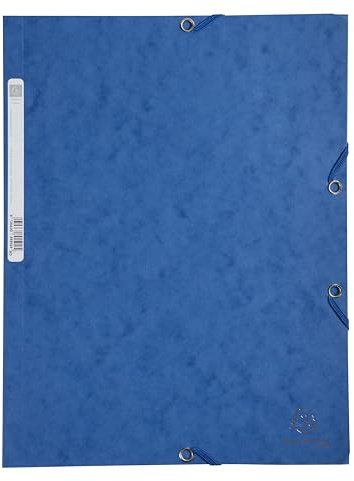 Exacompta 55502E - Carpeta con goma, A4, color azul