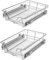 vidaXL 2X Einbauschublade Teleskopschublade Korbauszug Küchenschrank 40 cm