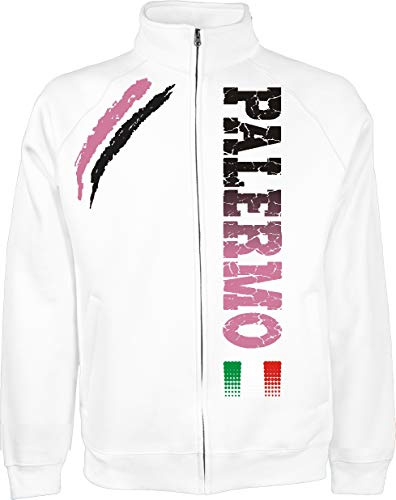 Generico Jacke Palermo Tifosi Ultras Fußball Sport Von s XXL und 4 Farben verfügbar - Weiß, S