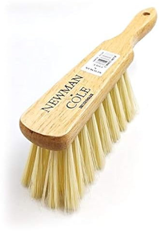 Newman and Cole Natural Wooden Hand Brushes - Choose from Hard Stiff Bristle Brush or Soft Brush with Natural or Synthetic Bristles - 1 x Soft Synthetic Bristle Hand Brush