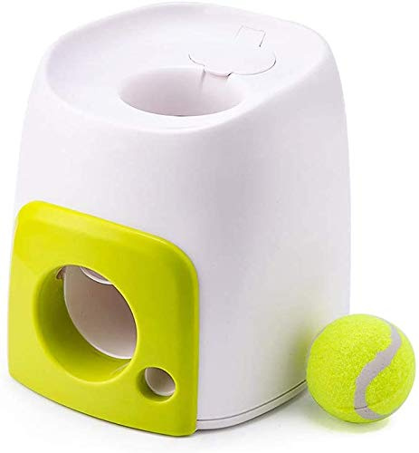 SLWXZXD Lnteractive bollskjutare, automatisk hundleksaksboll för hundar, tennis, hundar och katter, Stecto automatisk bollkastare, tennisboll för belöningsmaskinen för hundar