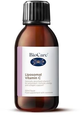 BioCare Liposomal Vitamin C - High Absorption Liquid Vitamin C for Immune, Antioxidant, Collagen and Energy Support - 150ml