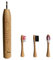 Fayet Bamboo Smart Sonic Electric Toothbrush, IPX8 Waterproof Lightweight Automatic Eco Friendly Electric Toothbrushes 5 Modes