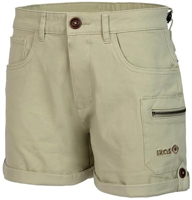 Izas - Pantalón de Montaña para Mujer - Pantalón Elástico de Trekking y Senderismo - Resistente, Transpirable e Impermeable - Regular Fit - Secado Rápido - Lardy SH - Color Verde - Talla S