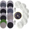 54 Stück Schleifpapier Schleifscheiben für Winkelschleifer Polieraufsatz, Polierscheibe 125mm Klett Polierpads, Polierschwamm für Akkuschrauber, Bohrmaschine, Schleifpapier Set 400-5000
