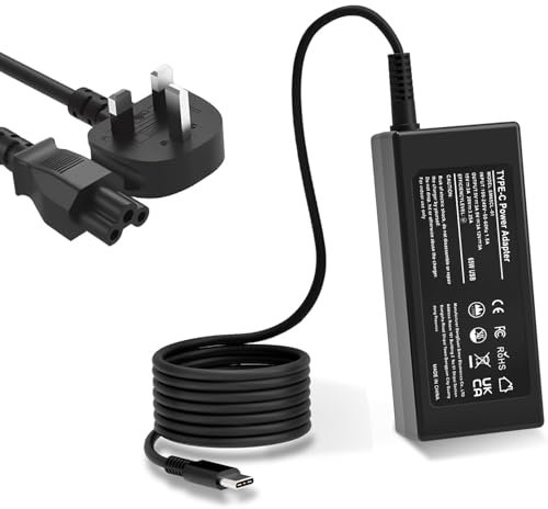 USB C Laptop Charger, 65W Chromebook Charger Compatible with HP Lenovo Dell Acer Asus Samsung Chromebook Fast Charger Type C