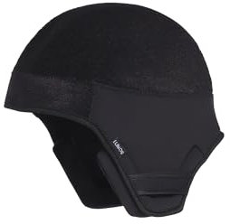 Lumos Winter-Innenfutter, Radsport-Kappe, warm und wasserabweisend, Fahrradkappe, Winterhelm-Futter, Schwarz , M/L