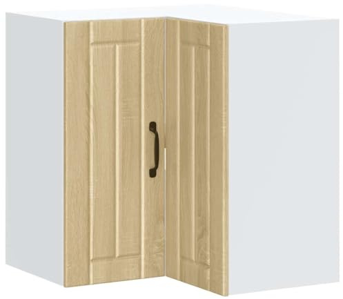 vidaXL Mueble Cocina Esquina Pared Lucca Roble Sonoma, Armario de Pared de Cocina, Unidad de Pared de Esquina de Cocina, Unidad de Esquina de Pared