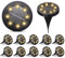 NIBSHOOM 12 Paquetes Luces Solares Led Exterior Jardin, Luz Solar Exterior IP68 Impermeabili, 8 LED Lampade Solari a Lunga Durata, per Giardino, Terrazze Jardín, Camino (Blanco Cálido)