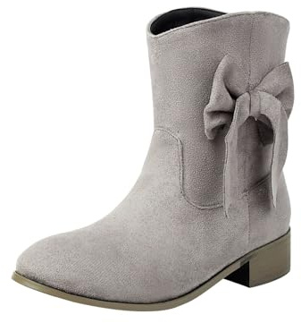 Stivali Alti Donna con Tacco Slouchy Boots Antiscivolo Nuovi Scarpe Stile Rock Ribelle Scamosciata Marrone Casual Rilassato Stivali per Lavoro E Tempo Libero