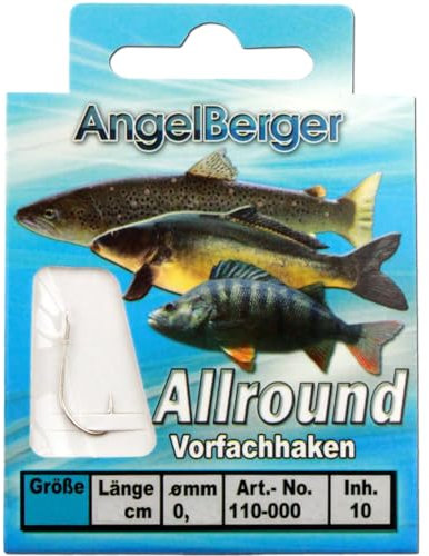 Angel Berger Vorfachhaken gebundene Haken (Allround, Gr.8 0.20mm)