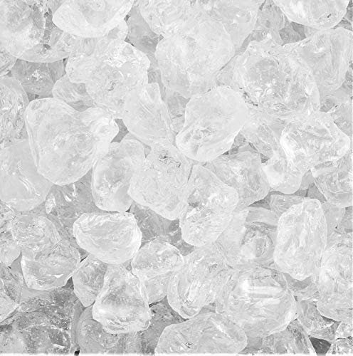 Glassteine Glasbrocken 30-70mm 1 kg farblos Dekoeis, Deko Eiswürfel 1000 Gramm. Natur