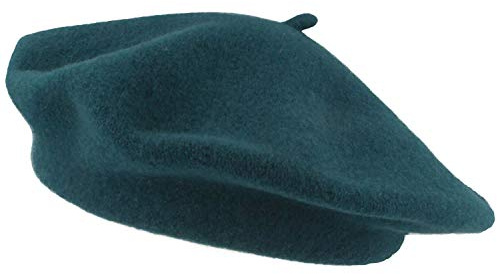 Bred basker för kvinnor, dammössa, ullmössa, en storlek av 100 % ull, Woolmark®, bensin, En Storlek