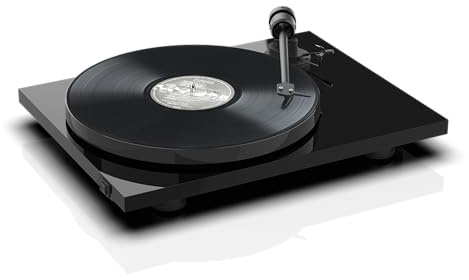 Pro-Ject E1 BT, Plug & Play Entry Level Record Player with switchable phono stage and BT5.0 wireless transmission, 33/45 electronic speed switch (Black)